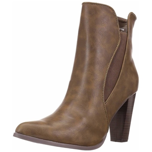 Penny Loves Kenny Women's Pupuper heel Chelsea Boot pointed toes distressed 10 - Picture 7 of 10